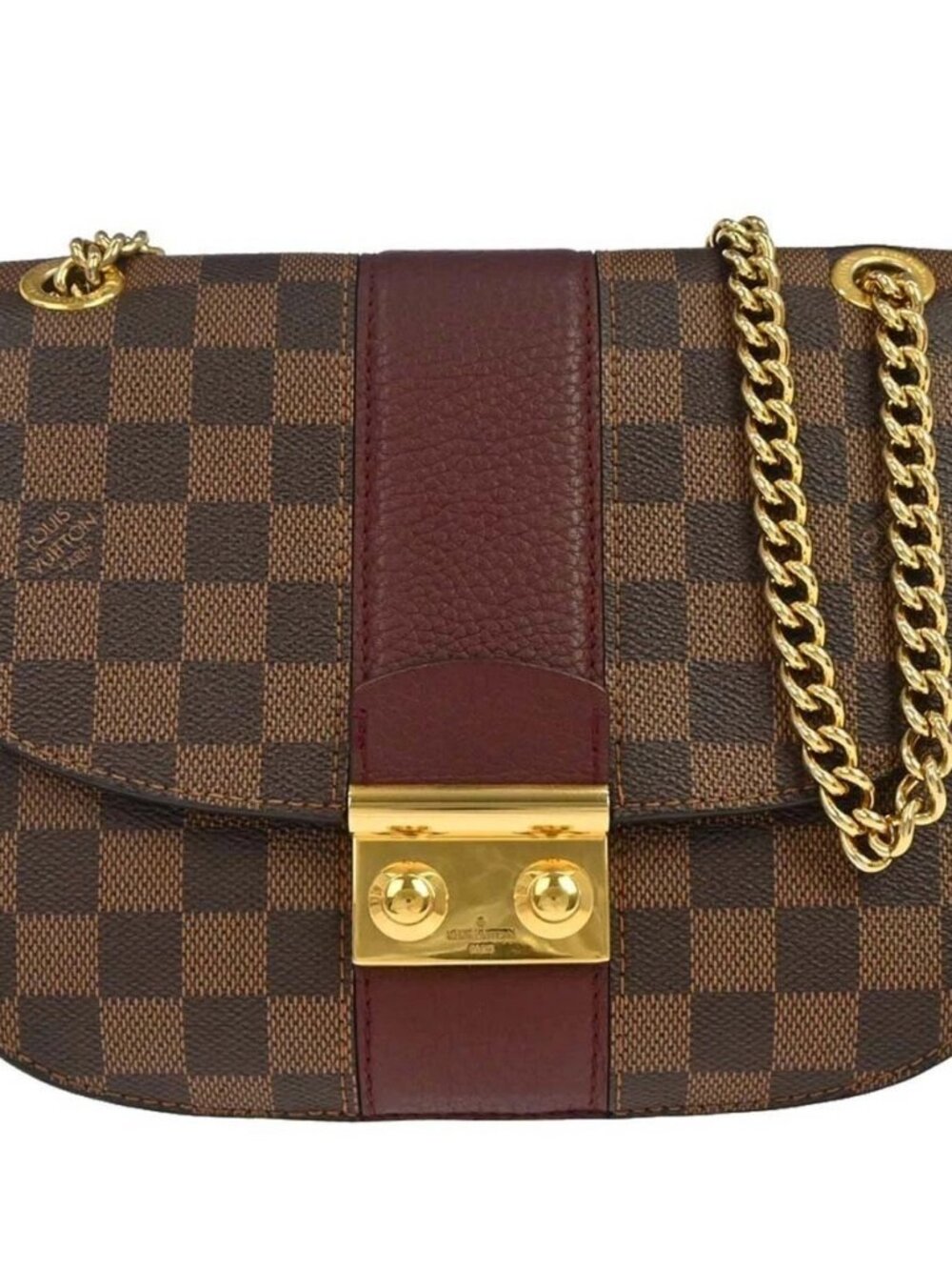 Louis Vuitton Damier Wight Chain Shoulder Bag N64420 AH3107 197849